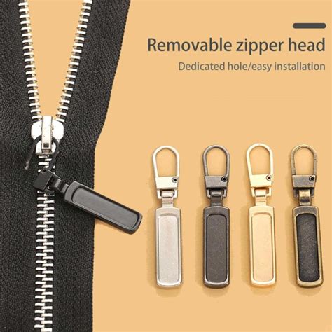 5 metal zipper head box|jacket zipper replacement.